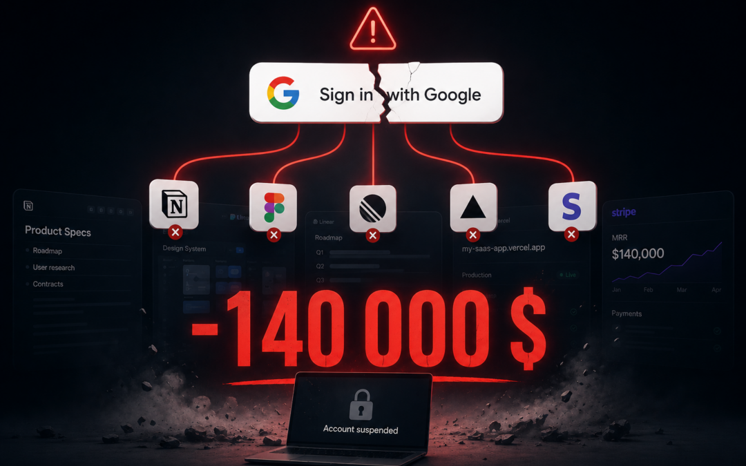 Google a suspendu son compte. Son SaaS à 140k$ de MRR a disparu avec.